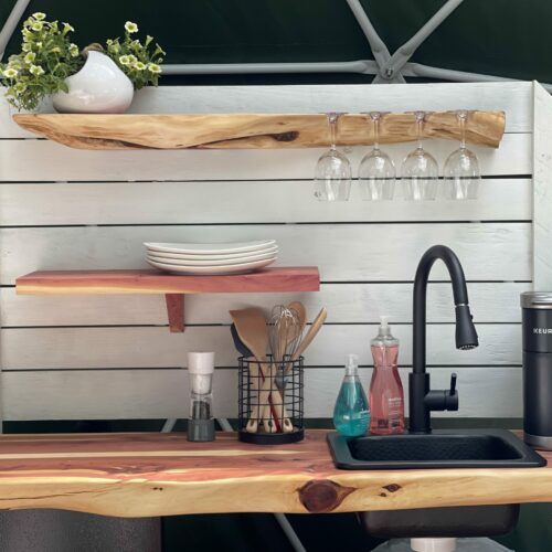 Glamping in WV Kitchen
