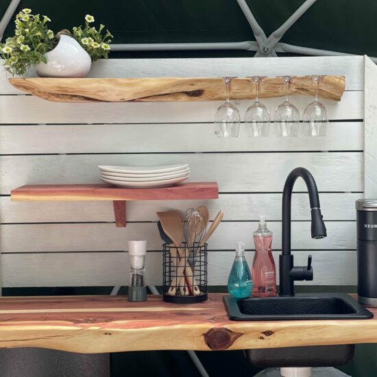 Glamping in WV Kitchen