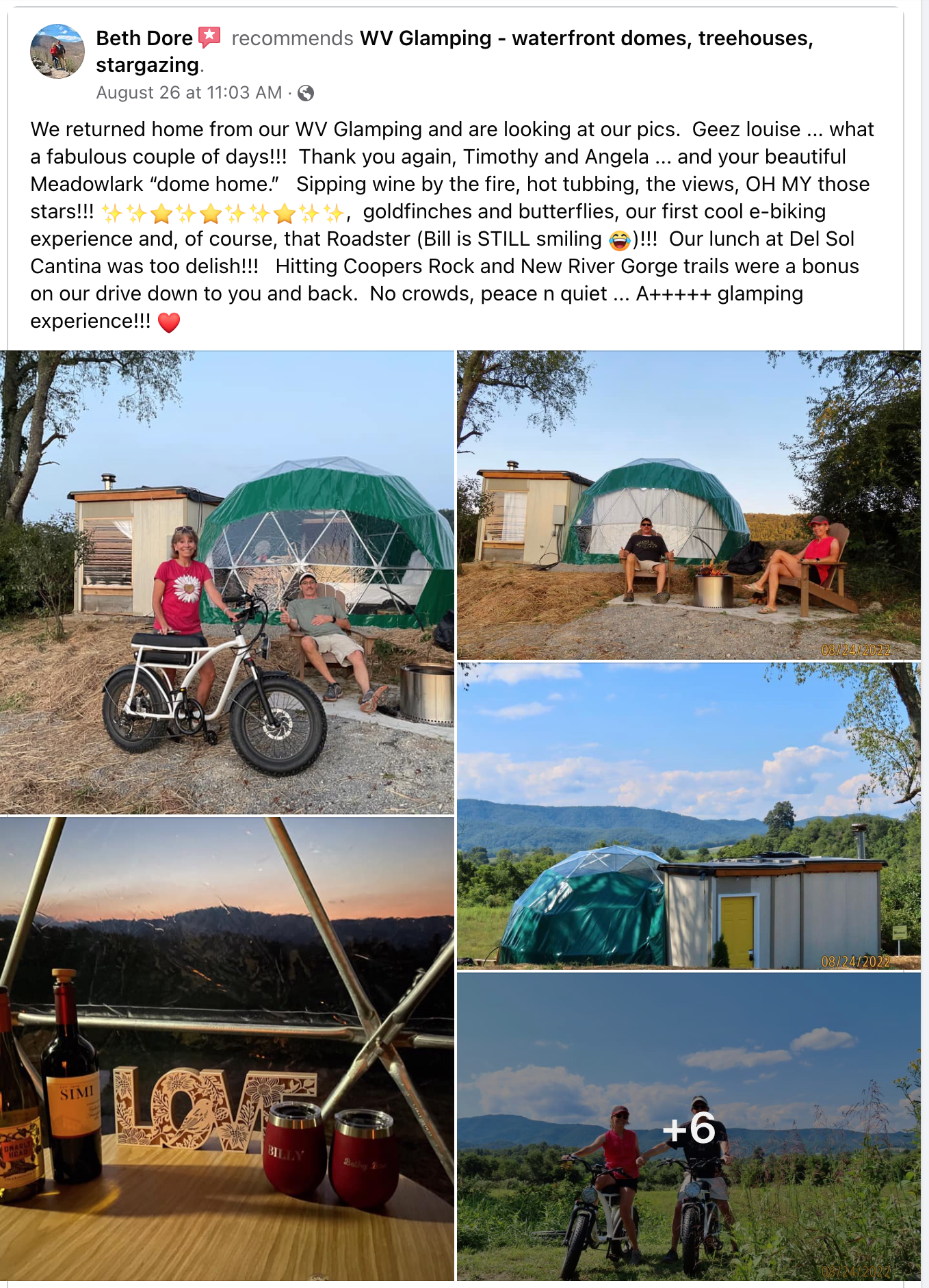WV Glamping Domes Review