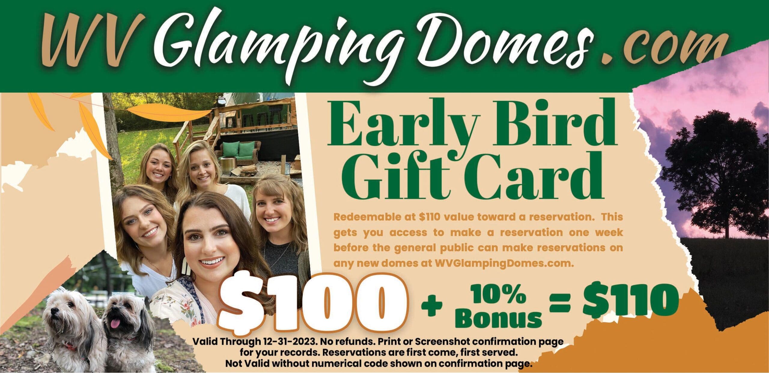 Glamping Gift Card