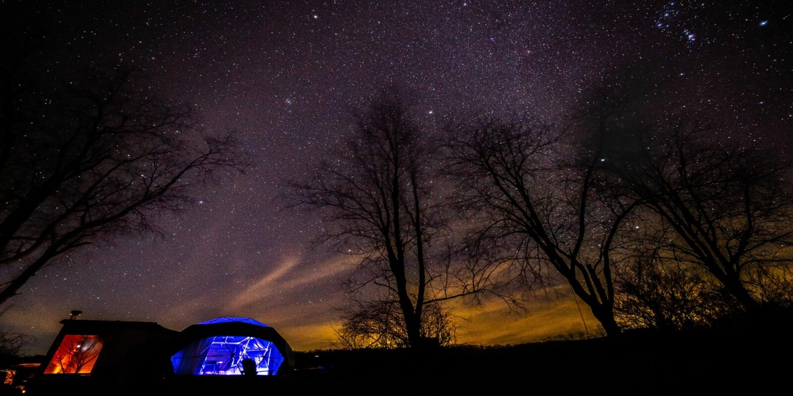 Stargazing Glamping Hot Tub Bortle near Dark Site