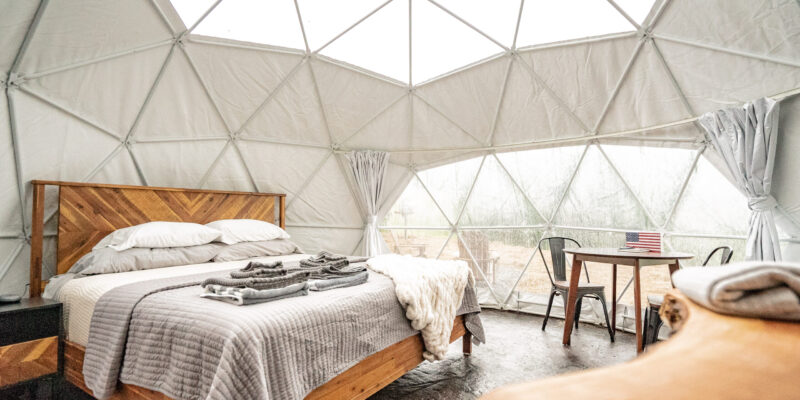 Foxyridge Glamping Dome Interior