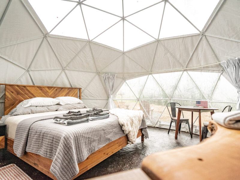 Foxyridge Glamping Dome Interior