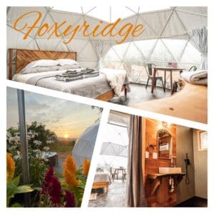 Foxyridge Glamping Dome with Hot Tub